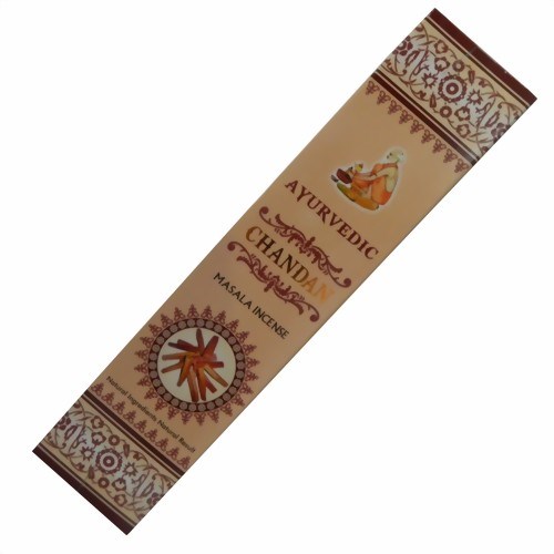 Bild von 15g Ayurvedic Chandan Räucherstäbchen