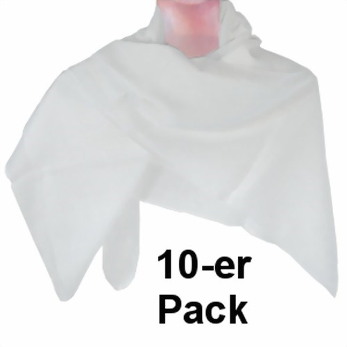 Bild von Tücher weiß 10er Pack Baumwolle 